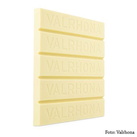 Valrhona Ivoire weiße Couverture Block 35 Kakaobutter 3 kg Valrhona