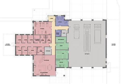 Fire Station Plan Fire Station House Fire Station