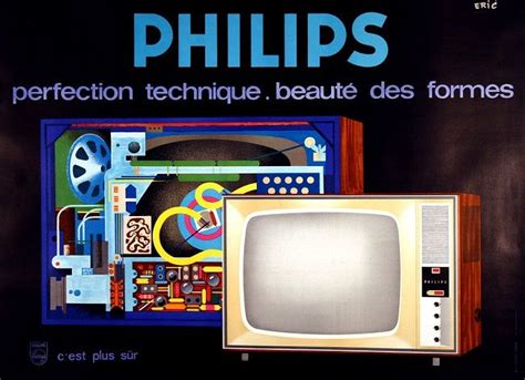 Télévision Philips Perfection Technique Beauté Des Formes 1960