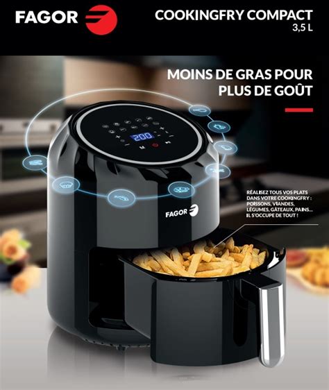 Friteuse Air Fryer FAGOR FG664 3 5 L 1400 W Ecran Tactile