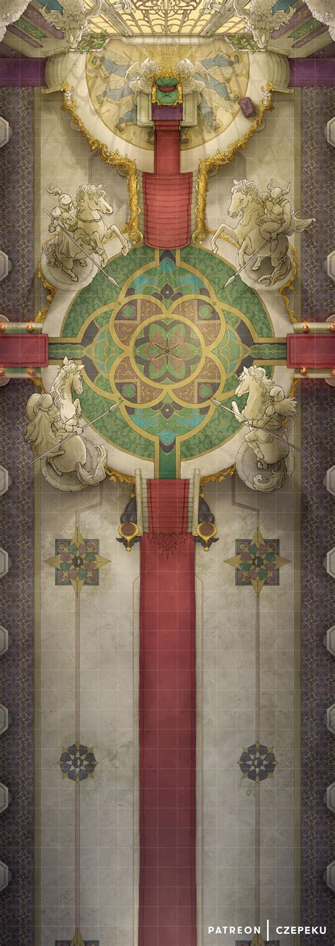 Royal Throne Room Battlemap [17x48] : r/dndmaps