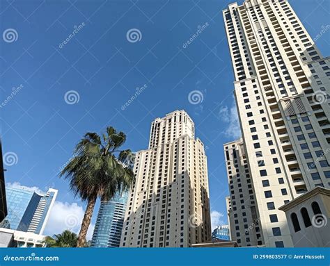 JBR Beach in Jumeirah in Dubai Stock Image - Image of beach, clouds ...