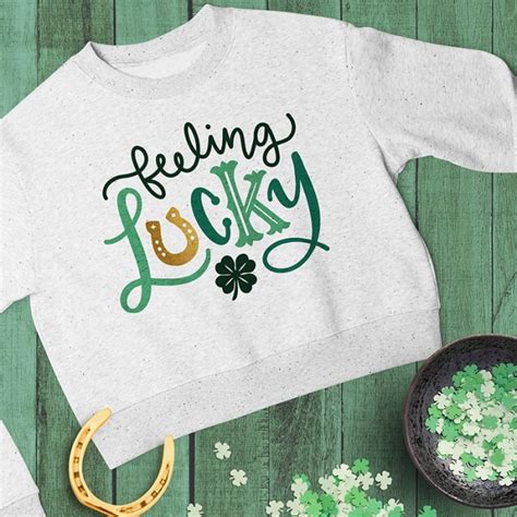 Free Feeling Lucky SVG Cut File For St Patrick S Day Persia Lou