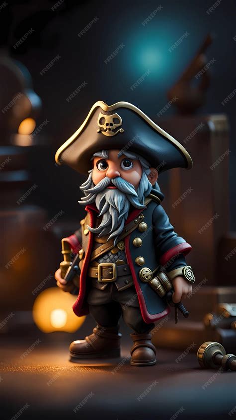 Premium Ai Image 3d Cartoon Pirate Character Illustration