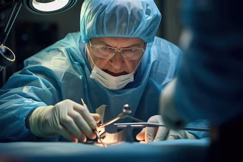 Premium Photo Surgeon Performing Surgery