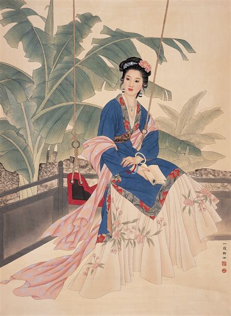 画坛伉俪｜赵经国 王美芳 工笔仕女图（100幅） 搜狐