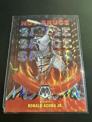 Mosaic Baseball Hot Sauce Silver Prizm Ronald Acuna Jr HS Atlanta Braves EBay
