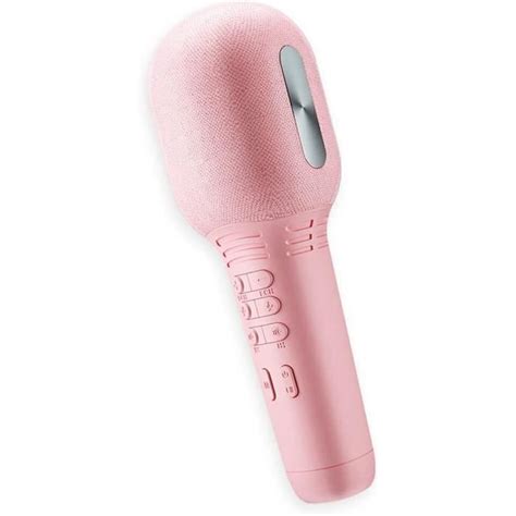 Microphone Condensateur Micro Portable Compatible Bluetooth Rose