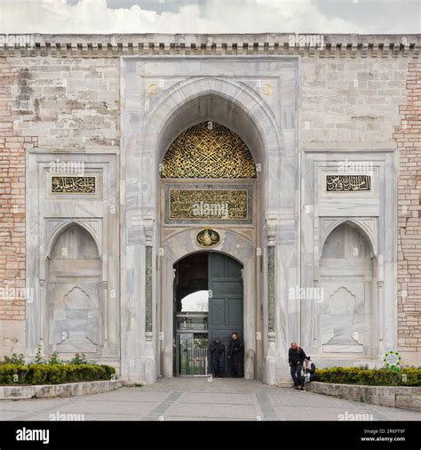 Istanbul Turkey May 11 2023 Topkapi Palace Imperial Gate Aka