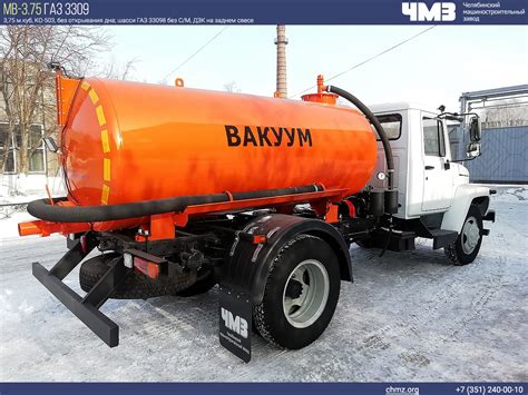 Ассенизаторы ГАЗ, каталог вакуумных машин на шасси ГАЗ, ГАЗон