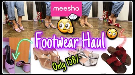 Meesho cheapest Footwear haul सबस ससत meesho Cant believe