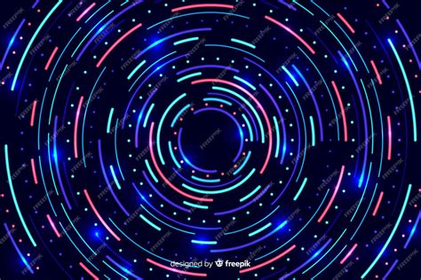 Геометрические красочные неоновые фигуры фон | Бесплатно векторы