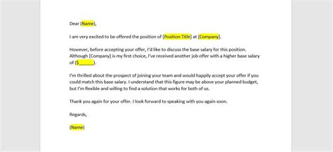 Salary Negotiation Email Templates How To Write Examples Off