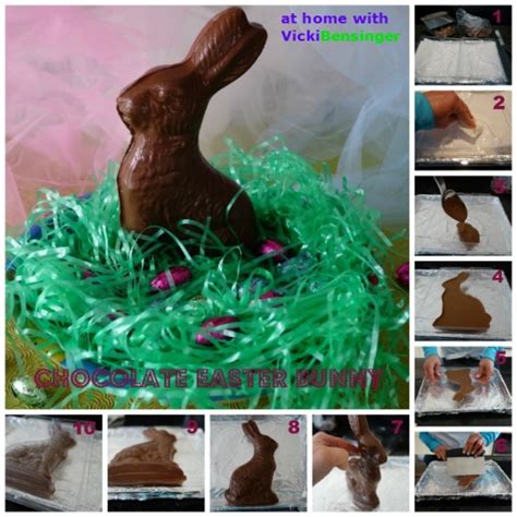 Homemade Chocolate Easter Bunny At Home With Vicki Bensinger