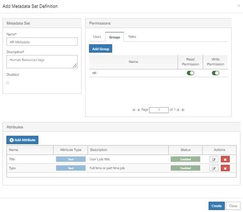 Create A New Metadata Set Filecloud Docs Server