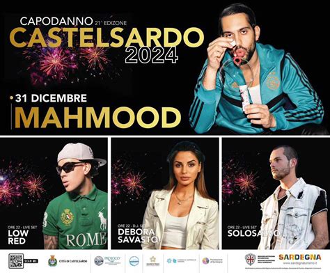 Capodanno Castelsardo 2024 Con Mahmood Programma E Orari