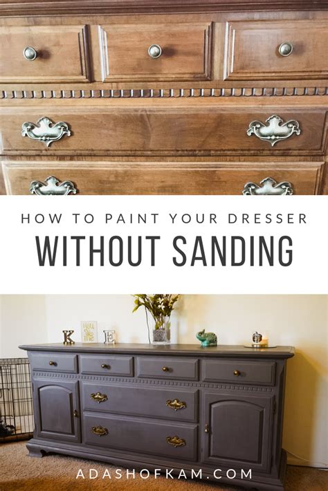 How To Paint Your Dresser Without Sanding Furniture Makeover Diy