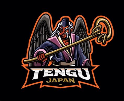 Premium Vector | Japanese tengu mascot logo design