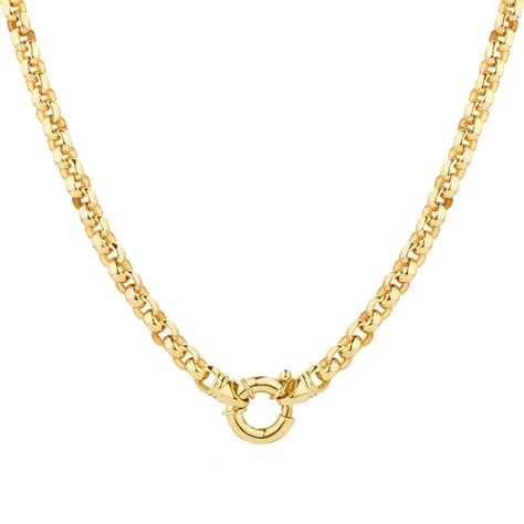 45cm 18 Solid Belcher Chain In 10kt Yellow Gold