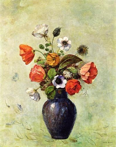 Anemones And Poppies In A Vase Odilon Redon Oil Painting Gallery Art