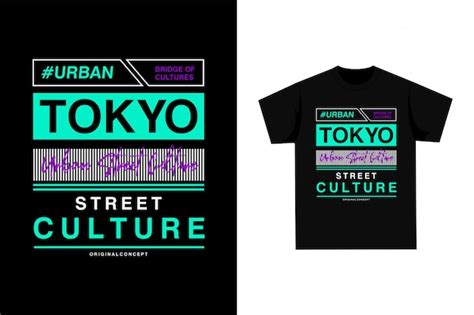 Tokio Camiseta Gr Fica Vector Premium