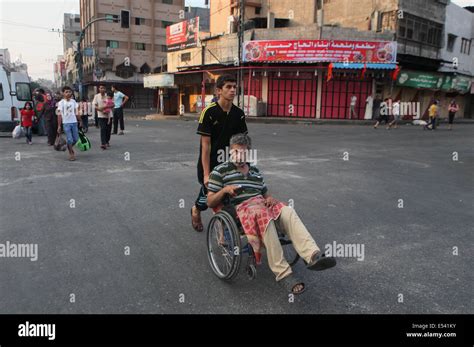 Gaza Stadt Gazastreifen Palästinensische Gebiete 20 Juli 2014