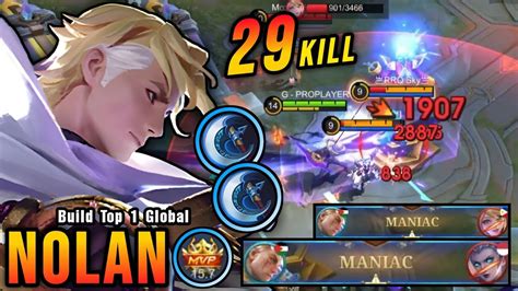 29 Kills 2x MANIAC Nolan High Critical Damage ONE HIT DELETE