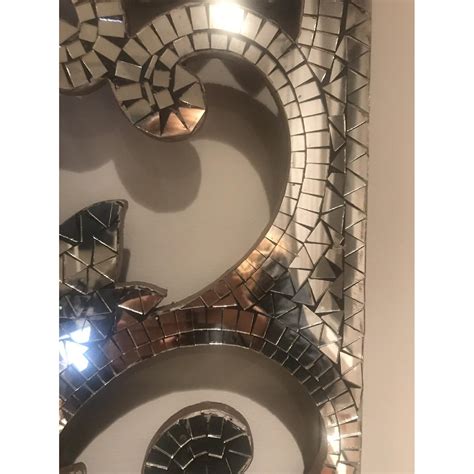 Pier 1 Mosaic Mirrored Wall Panel AptDeco