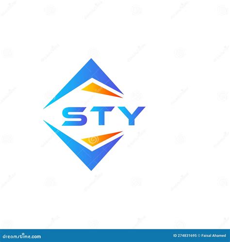 Sty Abstract Technology Logo Design On White Background Sty Creative