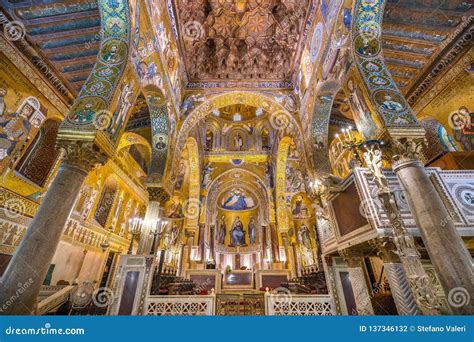 The Palatine Chapel From The Norman Palace Palazzo Dei Normanni In