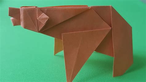 Origami Bear How To Make Youtube