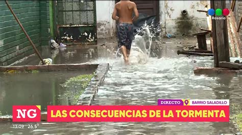 Las Consecuencias De La Tormenta En Barrio Saladillo Telefe Rosario