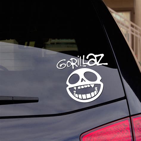 Gorillaz Hip Hop Band Skull Logo Car Sticker Vinyl Decal Three Pack