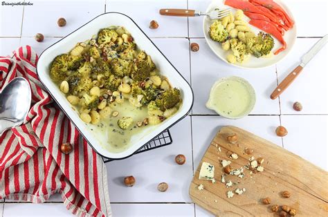 Gratin De Gnocchis Brocoli Et Eclats De Noisettes Sauce Roquefort