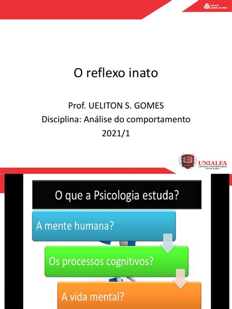 O Reflexo Inato Estímulos Respostas E Leis Do Comportamento Reflexo