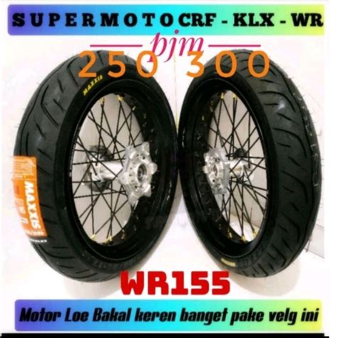 Jual Sepaket Velg Supermoto Wr Klx Bf D Tracker Honda Crf