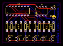 KNIGHT RIDER CIRCUIT 2 OSHWLab