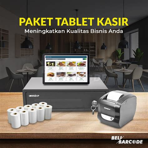 Jual Paket Kasir Full Set Tablet Printer Cetak Struk Cash Drawer