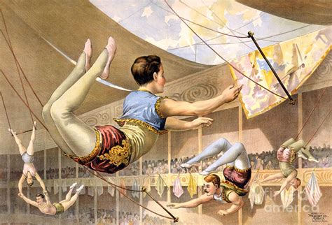 Circus Trapeze Act, 1890 Photograph by Science Source - Pixels