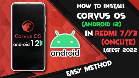 Corvus Os Android For Redmi Y Onclite Vanilla Build