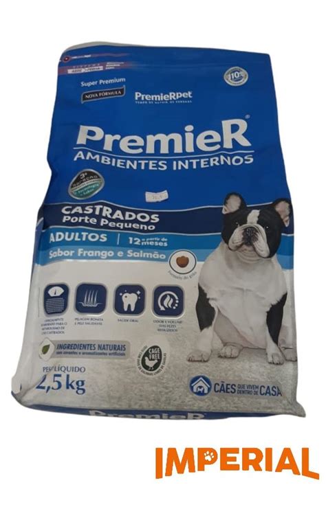 Racao Para Caes Castrados - Ração Premier raças pequenas para cães castrados adulto 2,5 Kg ...