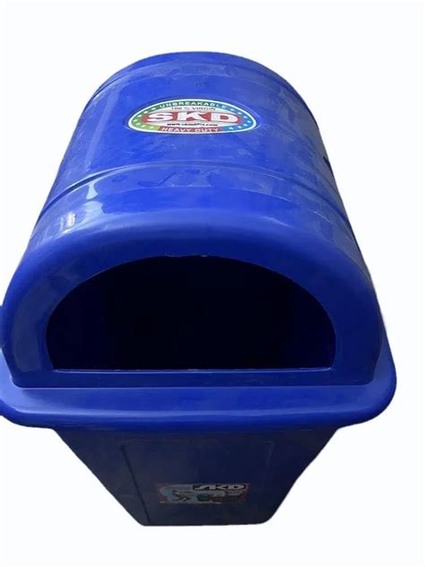 Rectangular Blue Plastic Dustbin For Outdoor Capacity 12 L At Rs 999