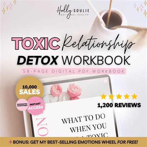 Toxic Relationship Detox Workbook Healing From Toxicity Digital