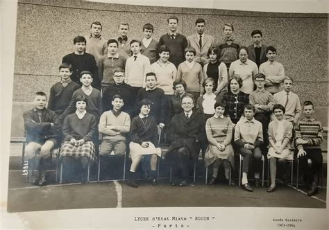 Photo De Classe Lycée Rodin 3èmeab1 De 1963 Lycée Rodin Copains D