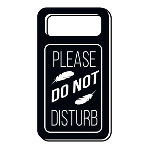 Dont Disturb Motel Tag Icon Simple Style Vector Art At Vecteezy