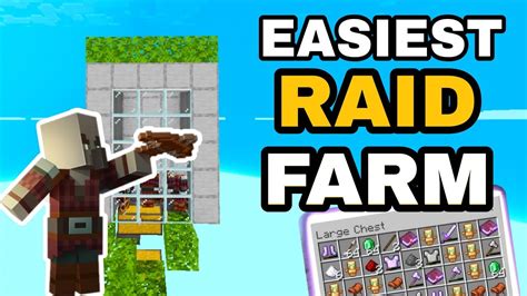 Easiest Raid Farm Minecraft Bedrock 119 Emerald Farm Pe 119 Best