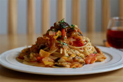 自家製パンチェッタと夏野菜のパスタ！オルトラーナ作ってみた。 あじしおごはん