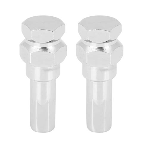 2 Pcs Chrome 6 Spline Wheel Lug Nut Drive Tuner Key Tool Lock 12mm For Lug Nut