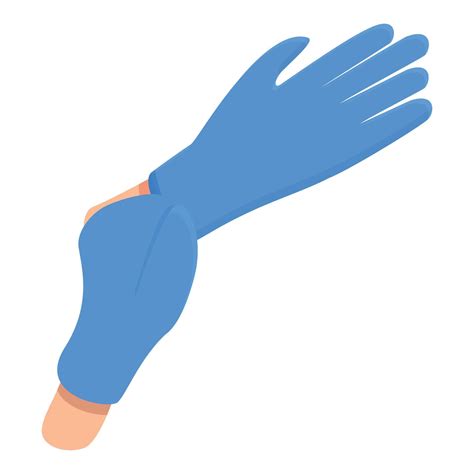 Prevention Medical Gloves Icon Cartoon Style Vector Art At