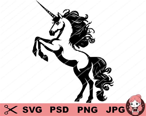 Unicorn Silhouette Svg Unicorn Svg Magical Unicorn Clipart Etsy Uk